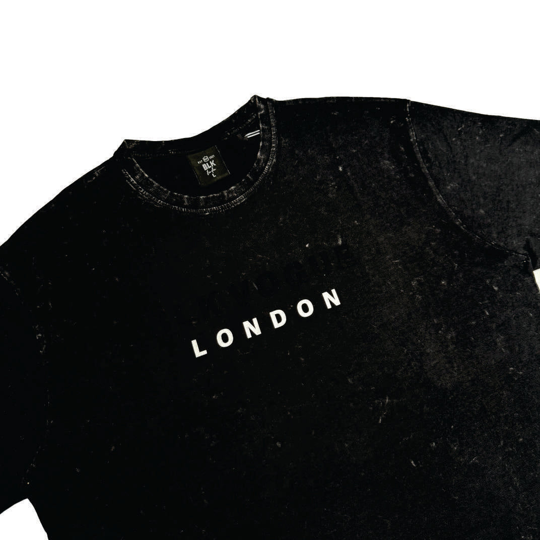 Black Acid Wash Tee