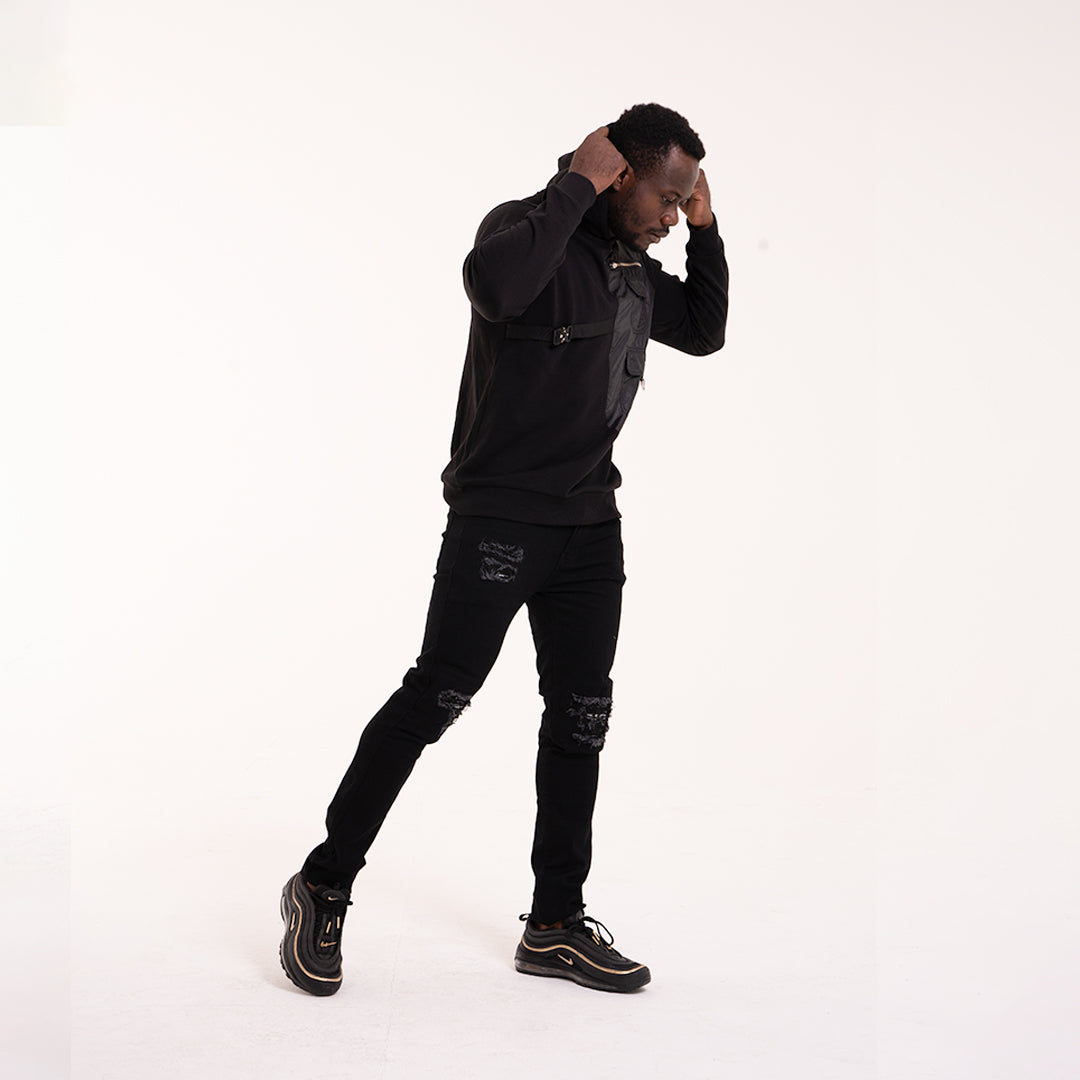 Cargo Street Buckle Hoodie
