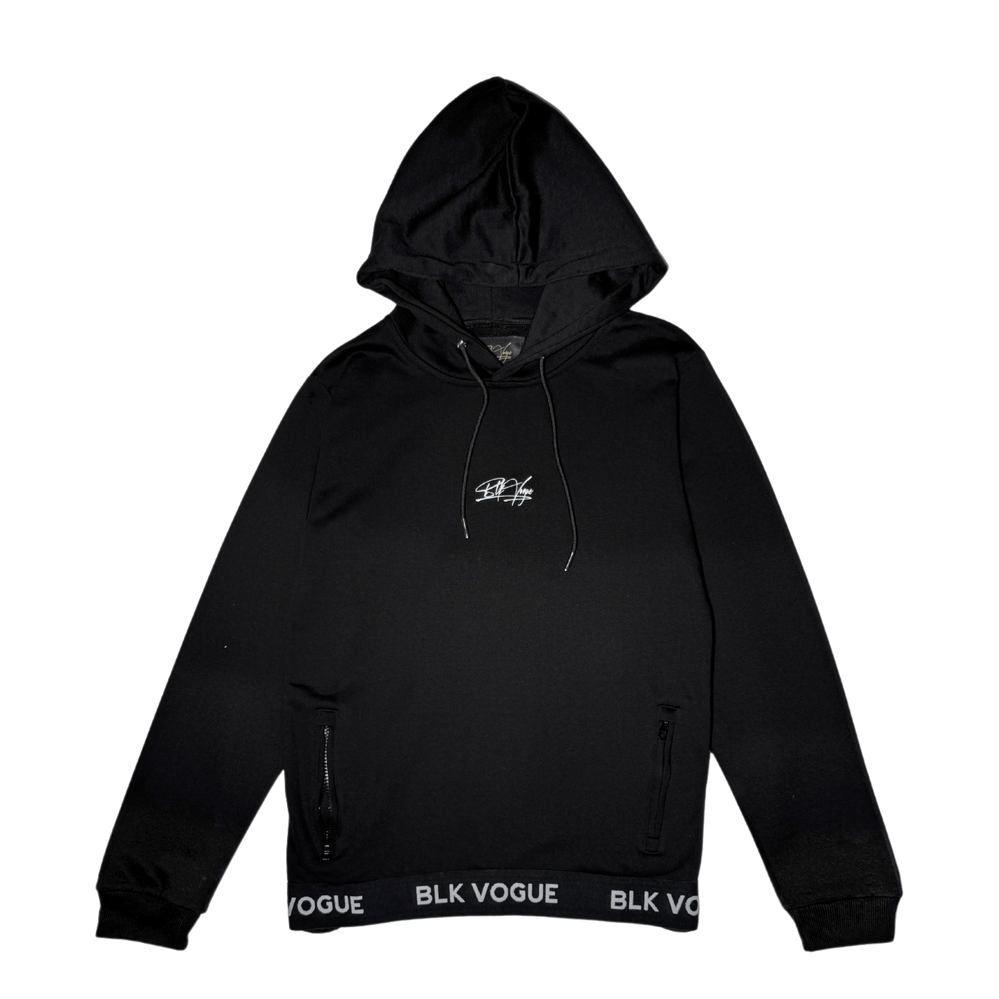 Signature Tape Slim Fit Tracksuit Black Hoodie