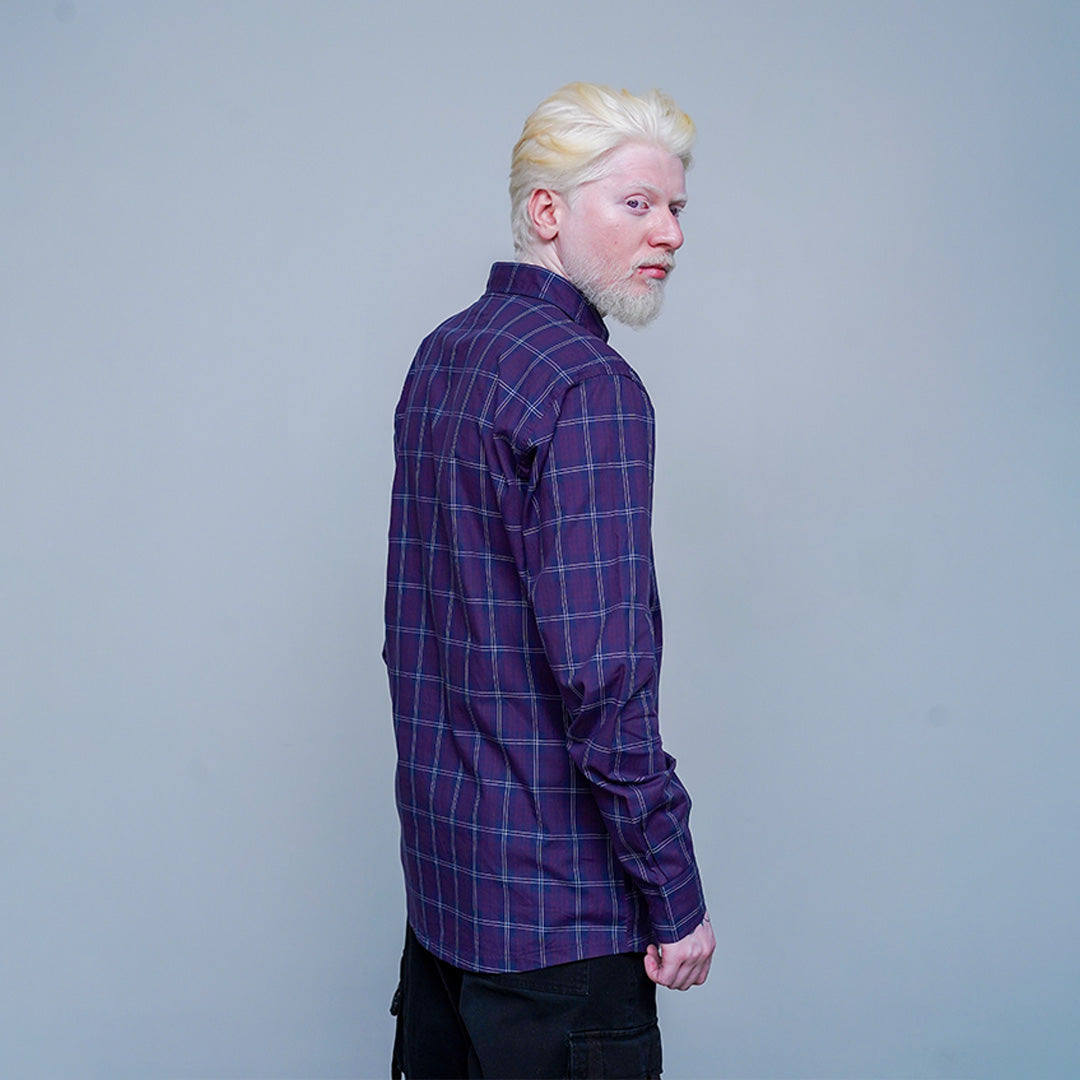 Purple Plaid Classic Shirt