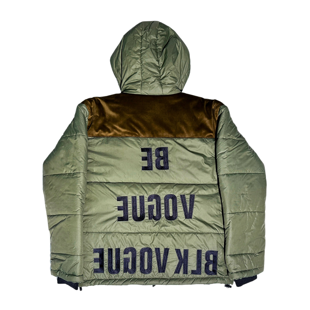 Olive Puffer Jacket