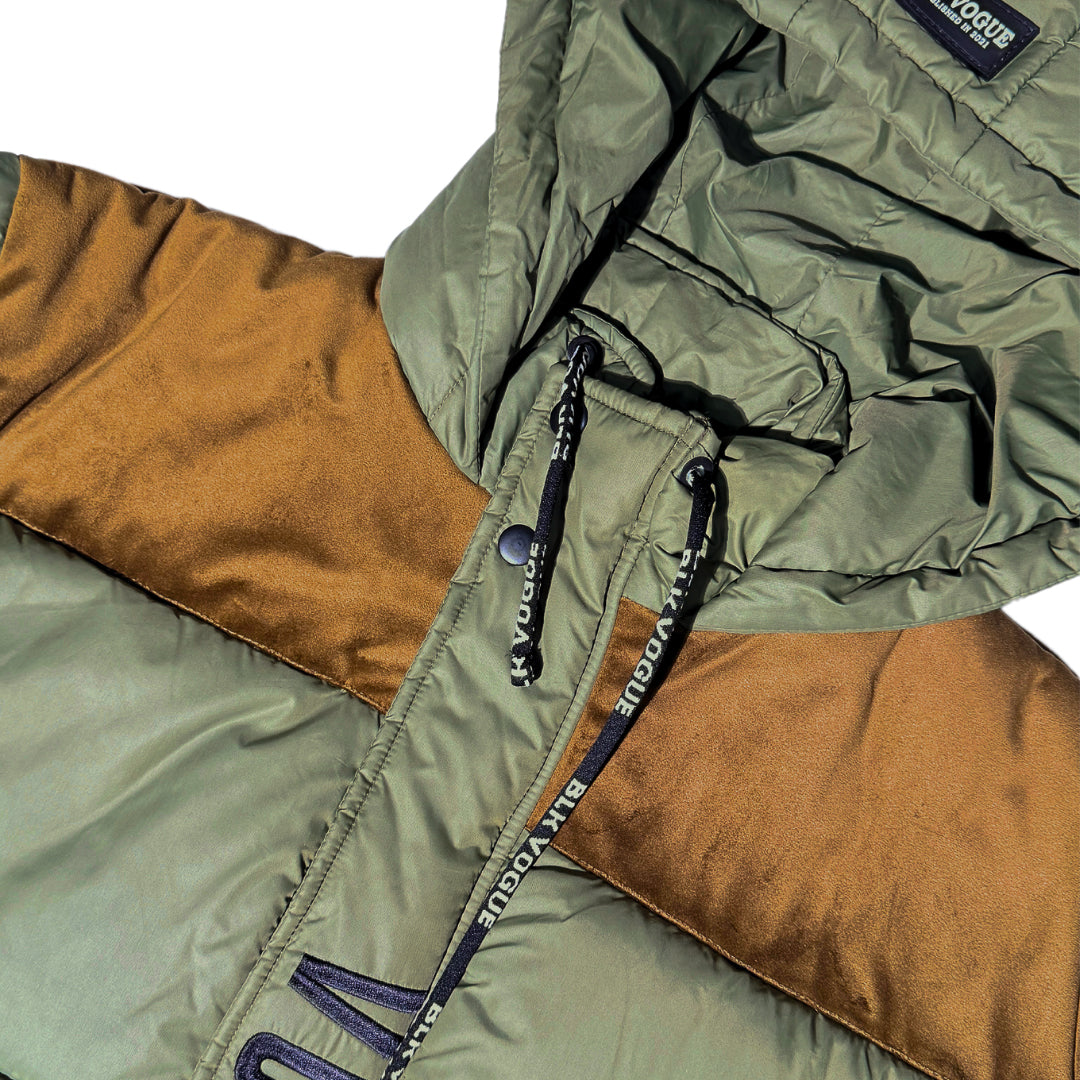 Olive Puffer Jacket