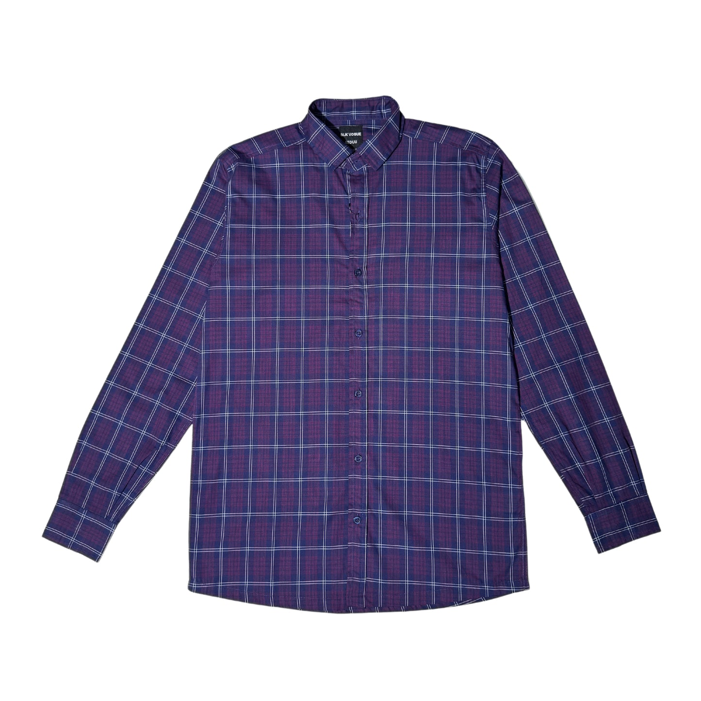 Purple Plaid Classic Shirt