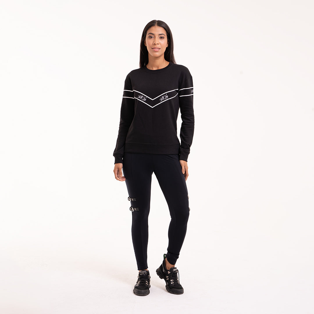 Signature V Print Sweatshirt Women