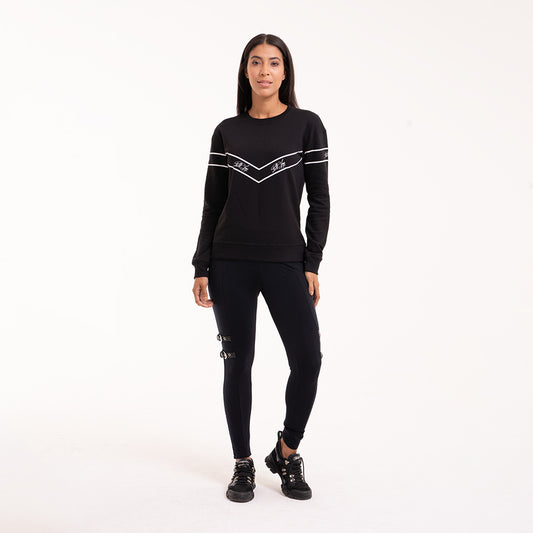 Signature V Print Sweatshirt Women