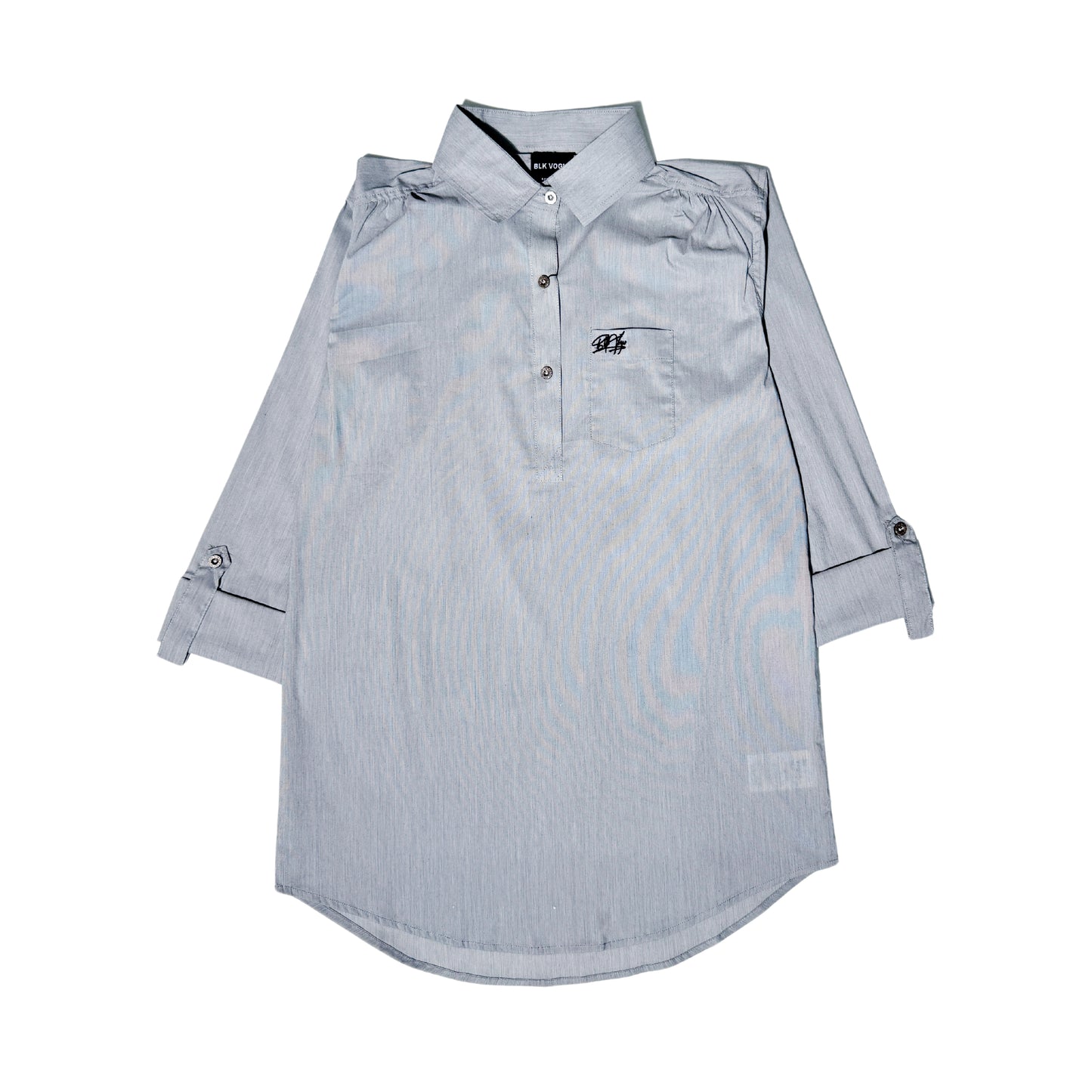 Grey Signature Button Down