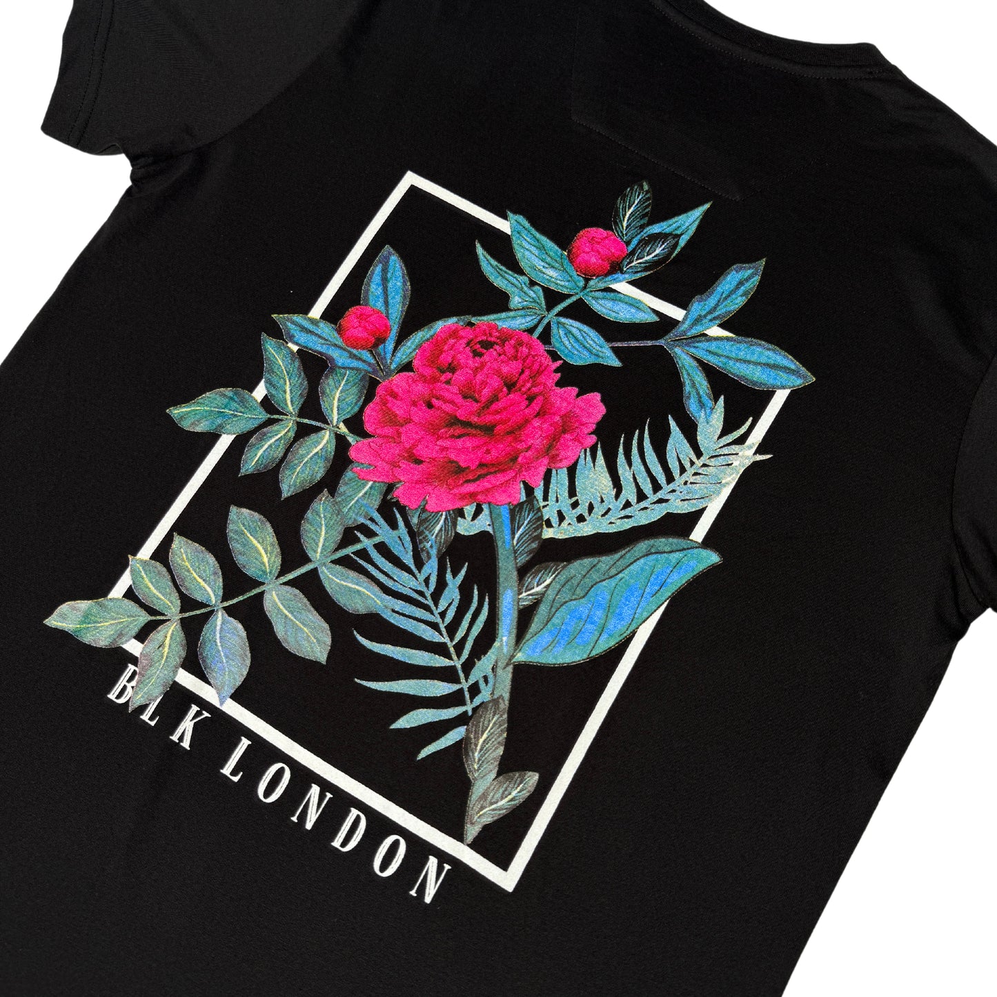 BLK Flower Print Tee