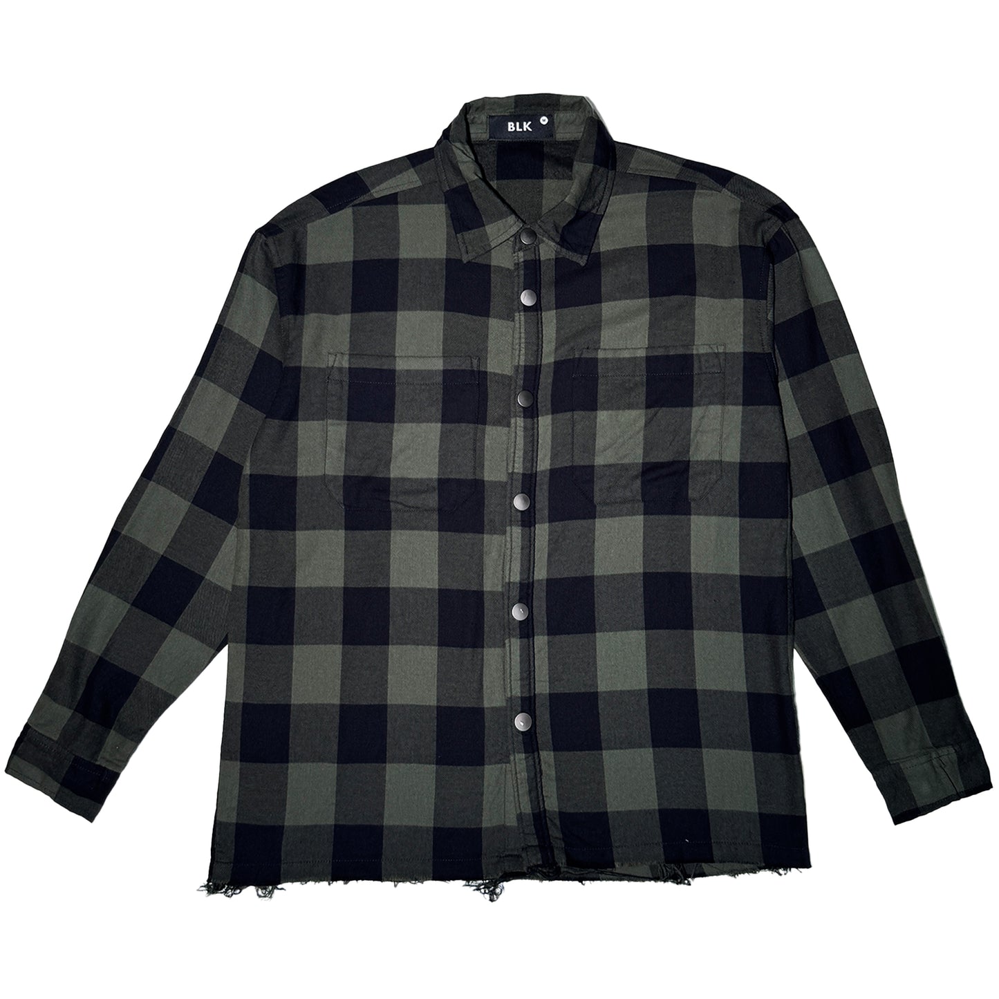 Check Classic Shirt Green n black