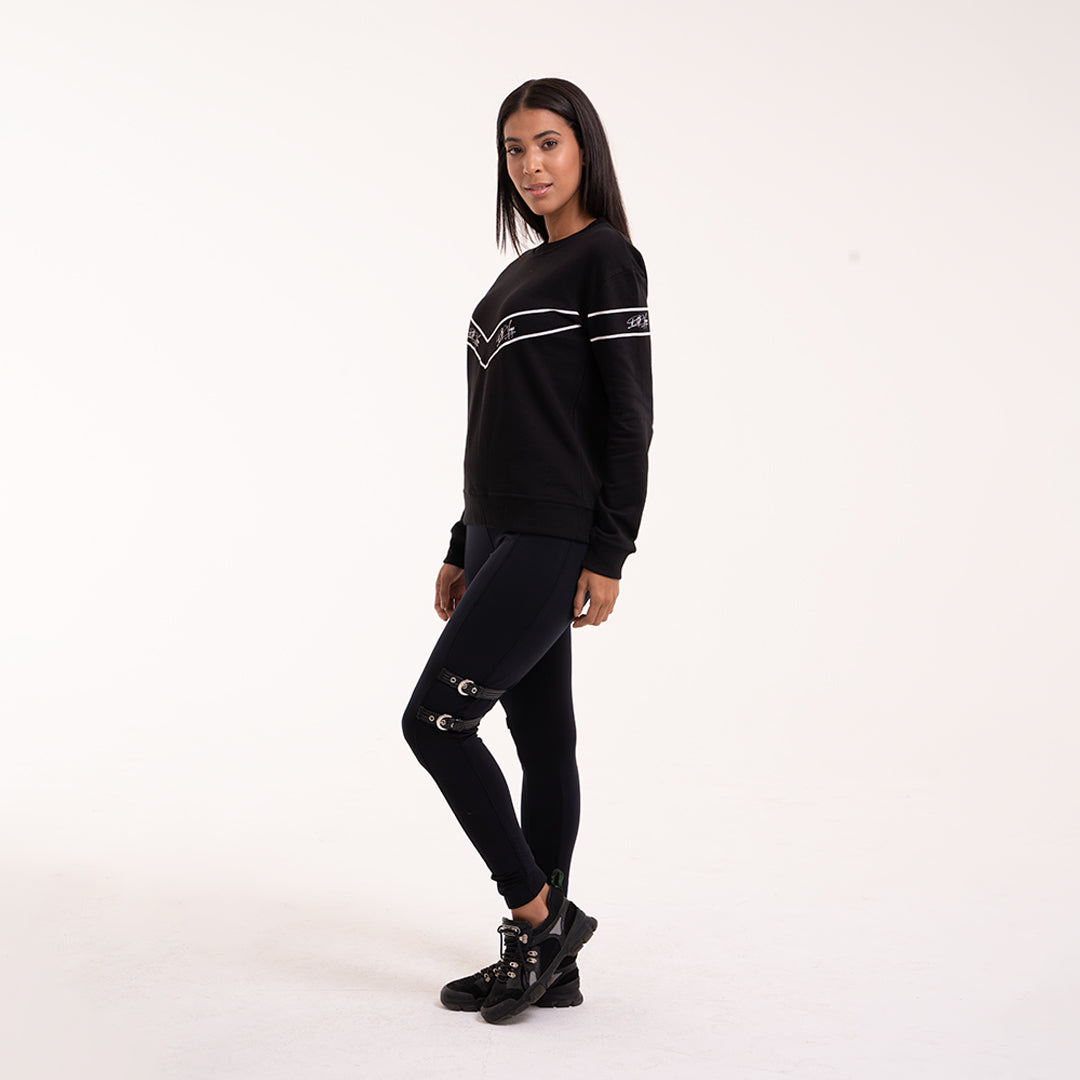 Signature V Print Sweatshirt Women