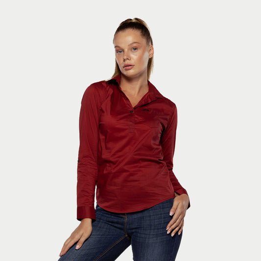 Red Signature Button Down