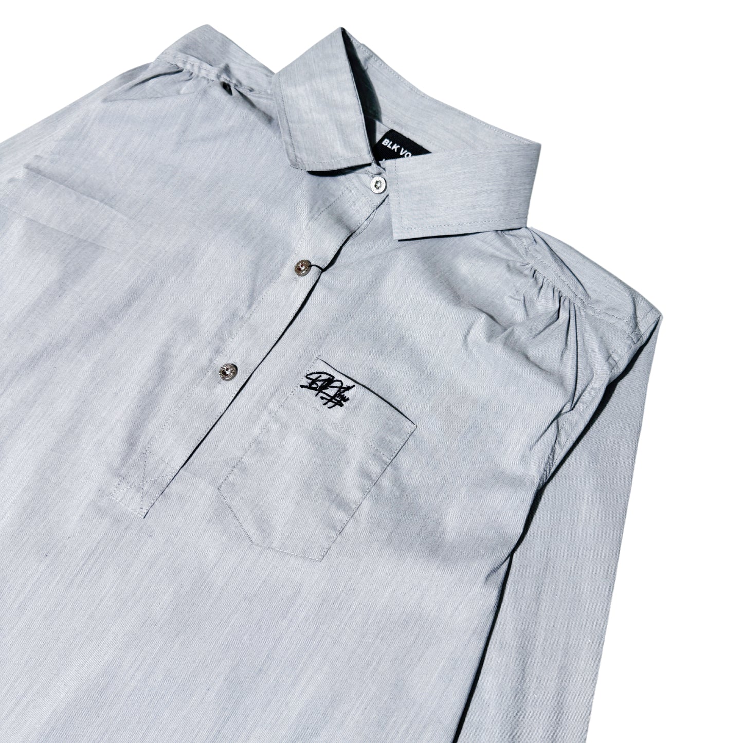 Grey Signature Button Down