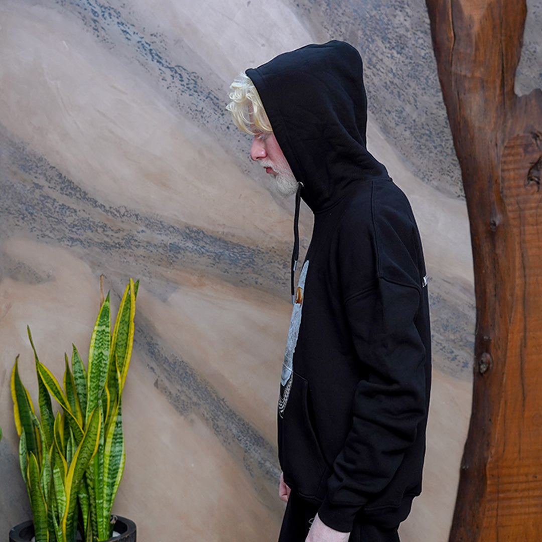 Mask Hoodie Black