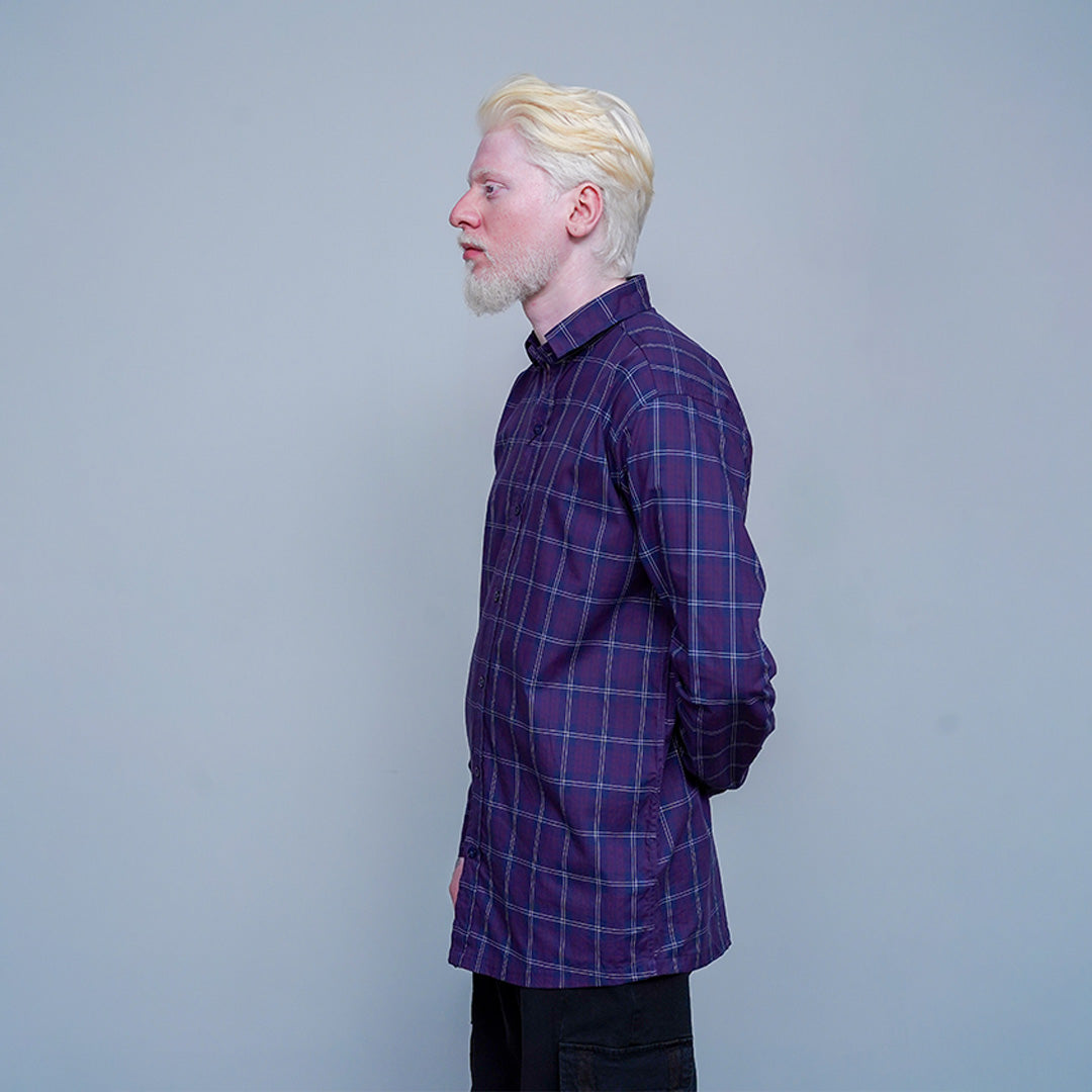 Purple Plaid Classic Shirt