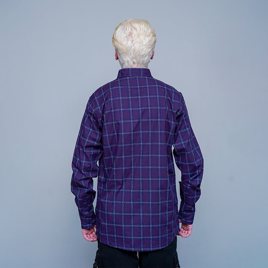 Purple Plaid Classic Shirt